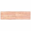 vidaXL Mizna plo&scaron;ča sv. rjava 180x50x(2-6)cm obdelana trdna hrastovina