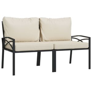 vidaXL Vrtni stoli s pe&scaron;čenimi blazinami 2 kosa 62x75x79 cm jeklo
