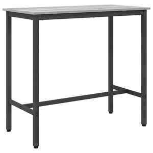 vidaXL miza Siva Sonoma 100 x 50 x 90,5 cm Inženirski les in jeklo