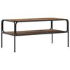 vidaXL Stranska miza Star les 100 x 50 x 46 cm Inženirski les