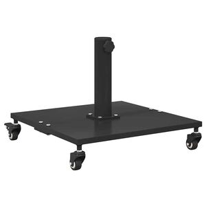 vidaXL Podstavek za senčnik Črna 45 x 45 x 31,5 cm