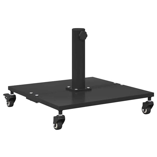 vidaXL Podstavek za senčnik Črna 45 x 45 x 31,5 cm