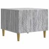 vidaXL Klubska miza Siva Sonoma 50 x 49 x 40 cm Inženirski les
