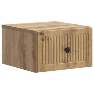 vidaXL Stenski nočni omarici Artisan hrast 33 x 34,5 x 20 cm