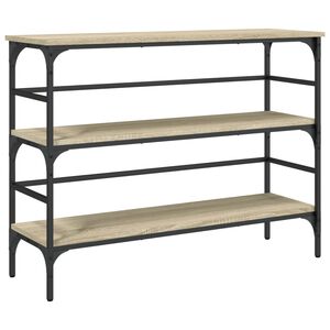 vidaXL Klubska mizica sonoma hrast 100x32x75 cm inženirski les