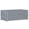 vidaXL Vrtno korito sivo 100x50 cm trdna borovina