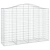 vidaXL Obokane gabion ko&scaron;are 50 kos 200x50x140/160 cm pocinkano železo