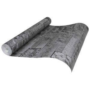 vidaXL 3D kamnita tapeta Črna 10 x 0,53 m Netkani material