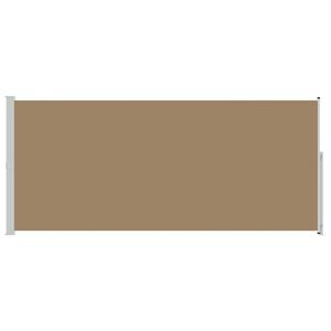 vidaXL Zložljivo stransko senčilo Taupe 300 x 220 cm Poliester