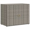 vidaXL Vrtna omara za shranjevanje siva 100x55,5x80 cm poli ratan