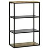 vidaXL Knjižna omara 70 x 35 x 110 cm Trden mangov les