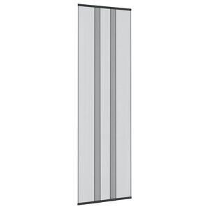 vidaXL Mreža proti insektom z zaveso Črna 70 x 220 cm Poliester
