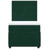 vidaXL Box spring postelja z vzmetnico temno zelena 90x200 cm žamet