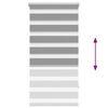 vidaXL Črtasti Zebra Rolo / Senčilo velikost 80 x 150 cm Siva barva