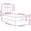 vidaXL Otomanski posteljni okvir z vzmetnicami moder 90x190cm žamet