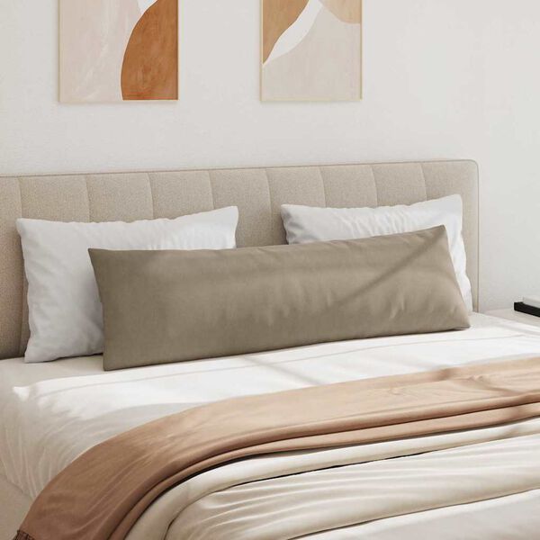 vidaXL Blazine za kavč 2 pcs Taupe 145 x 40 cm blago