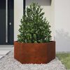 vidaXL Cvetlično korito z nogami zarjavelo 30x30x30 cm corten jeklo