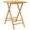 vidaXL Zložljiva vrtna miza 55x55x75 cm bambus