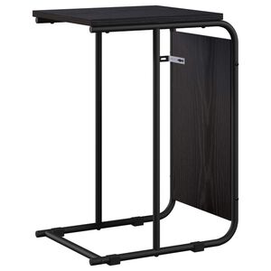 vidaXL Stranska miza Črni hrast 40 x 31 x 55 cm Inženirski les