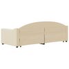 vidaXL Izvlečna dnevna postelja temno krem 80x200 cm blago