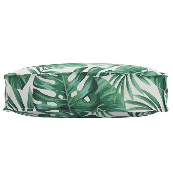 vidaXL Blazina za sedež palete Cvetlični Vzorec listov 60 x 60 x 12 cm