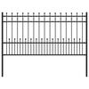 vidaXL Spike obroč ograje HORST 200 x 150 cm Pra&scaron;no lakirano jeklo