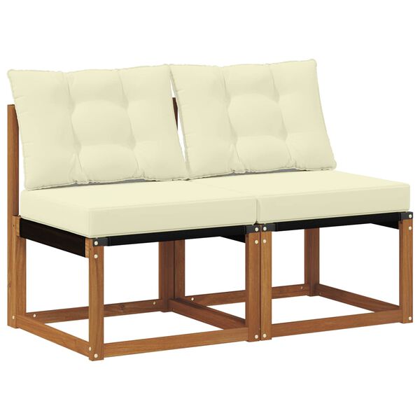 vidaXL 2 Kos Zunanja srednja sofa