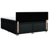 vidaXL Box spring postelja z vzmetnico črna 180x200 cm blago