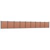 vidaXL Ograjni panel rjav 1564x186 cm WPC