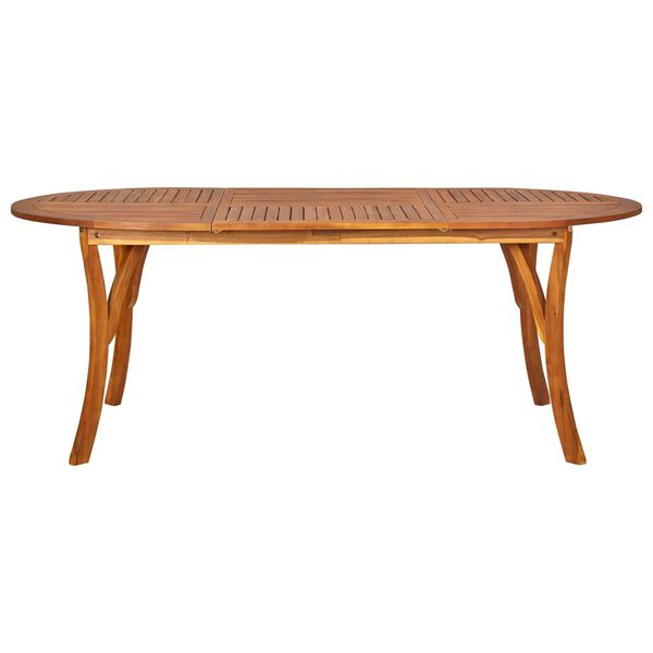 vidaXL Vrtna jedilna garnitura 7-delna črna