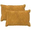 vidaXL Prevleka za blazino 2 kos HOUTEN Rumena 40 x 60 cm Mikrofibra