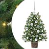 vidaXL Umestno božično drevo med 150 LED Zelena 75 cm PE in PVC