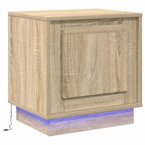 vidaXL Nočna omarica Sonoma hrast 44 x 34,5 x 45 cm Inženirski les