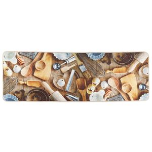 vidaXL Kuhinjska preproga večbarvna 60x180 cm pralna nedrseča