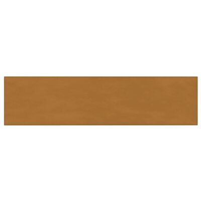 vidaXL Stenski paneli 12 kosov rjavi 60x15 cm žamet 1,08 m²