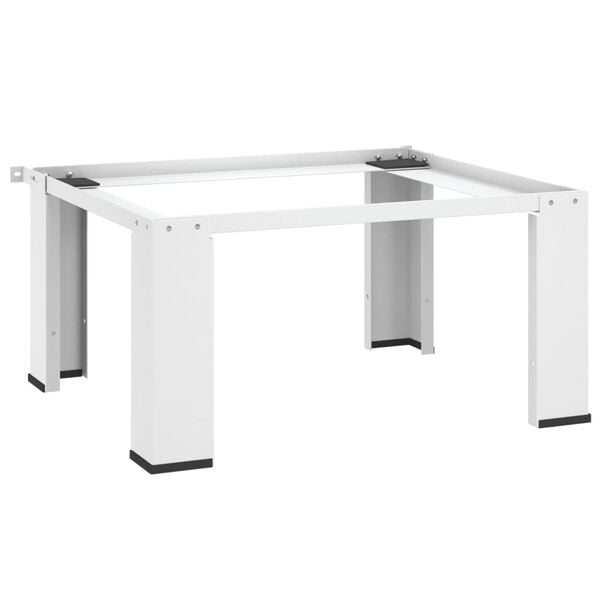 vidaXL Podstavek za pralni stroj bel