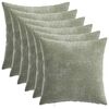 vidaXL Prevleka za blazino 6 kos HEERLEN Zelena 30 x 30 cm