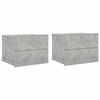 vidaXL Nočne omarice 2 kosa betonsko sive 40x30x30 cm iverna plo&scaron;ča