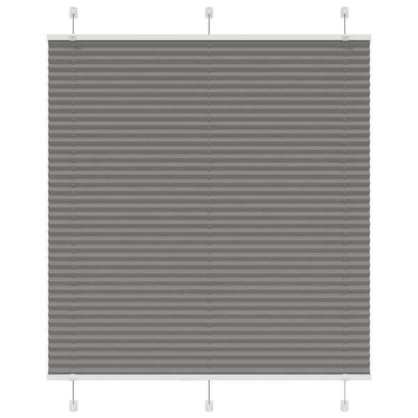vidaXL Plisirana žaluzija Antracit 115x100 cm &Scaron;irina tkanine 114,4 cm