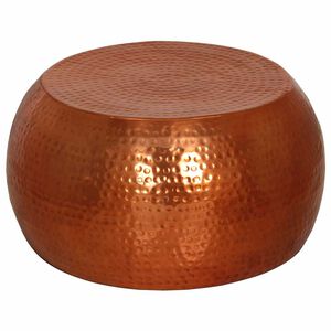 vidaXL Klubska mizica medenina &Oslash;55x28 cm aluminij