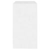 vidaXL Komoda bela 70x41x75 cm inženirski les
