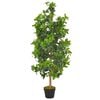 vidaXL Umetna rastlina lovorovo drevo z loncem zelena 120 cm