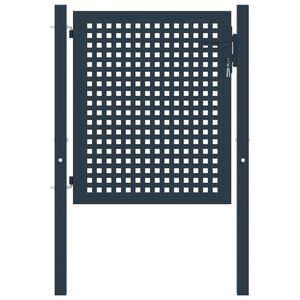 vidaXL Ograjna vrata antracit 102x75 cm jeklo