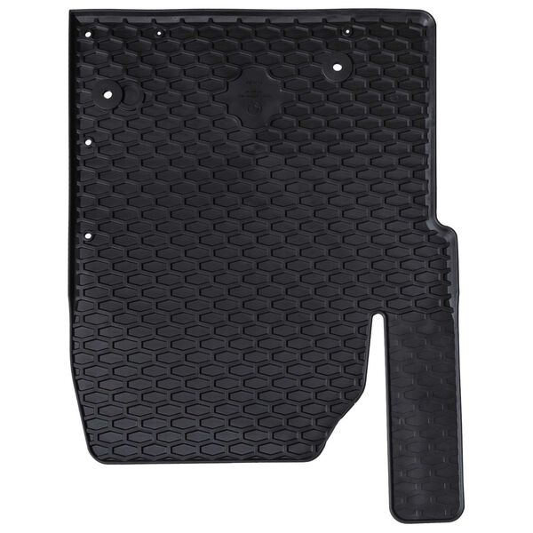 vidaXL Avto preproga 3 pcs Črna primeren za TRANSIT CUSTOM 2023- Guma