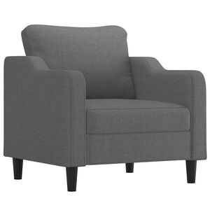 vidaXL Fotelj temno siv 60 cm blago
