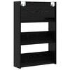vidaXL Omara za čevlje s polico 2 pcs Črna Orehovina 60 x 18 x 90 cm