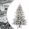 vidaXL Umetna božična jelka z bučko 150 cm 150 LED Toplo bela