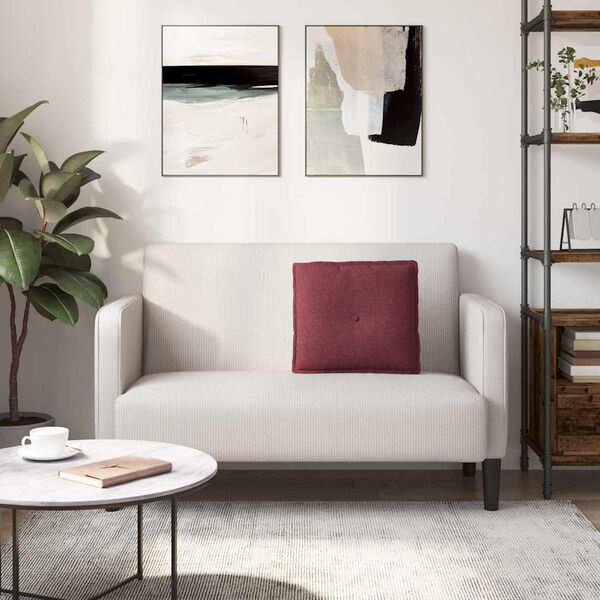 vidaXL Poglavni vzglavnik Vinorodna rdeča 50 x 19 x 45 cm blago