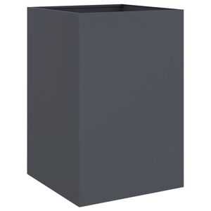 vidaXL Cvetlično korito antracit 52x48x75 cm jeklo