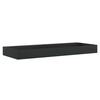 vidaXL Umivalnik 120x46x11 cm liti mineral/ liti marmor mat črna